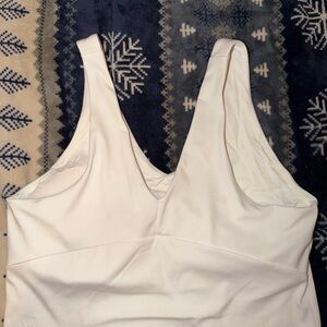 White Women's Activewear Tank Top